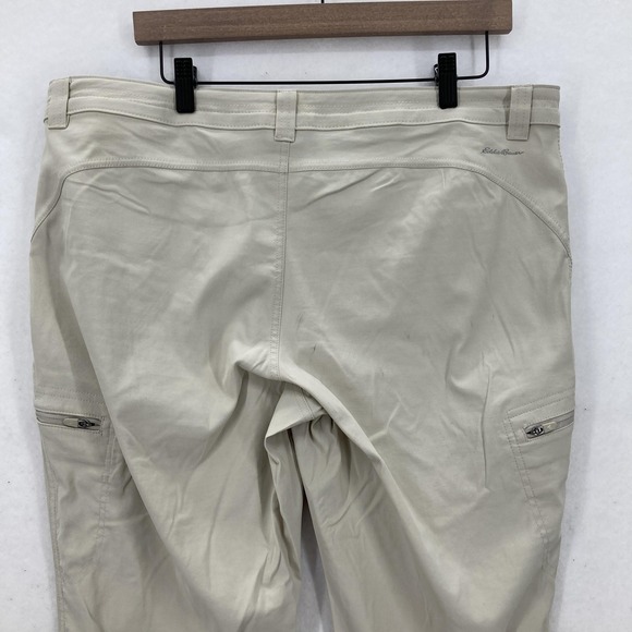 Eddie Bauer First Ascent Pants Womens 16 Pumice WR Guide Stretch Hiking Beige - Picture 15 of 16